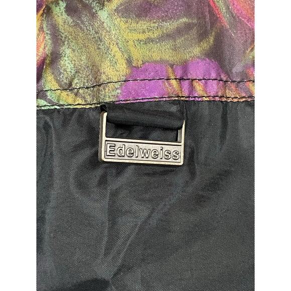 Women's Black and Multicolor Ski Jacket - Picture 8 of 11